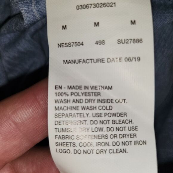 NWT Men's Nike Dri-Fit 'Dry' Long Sleeve T-Shirt Heather Lt Blue Medium - Picture 6 of 8